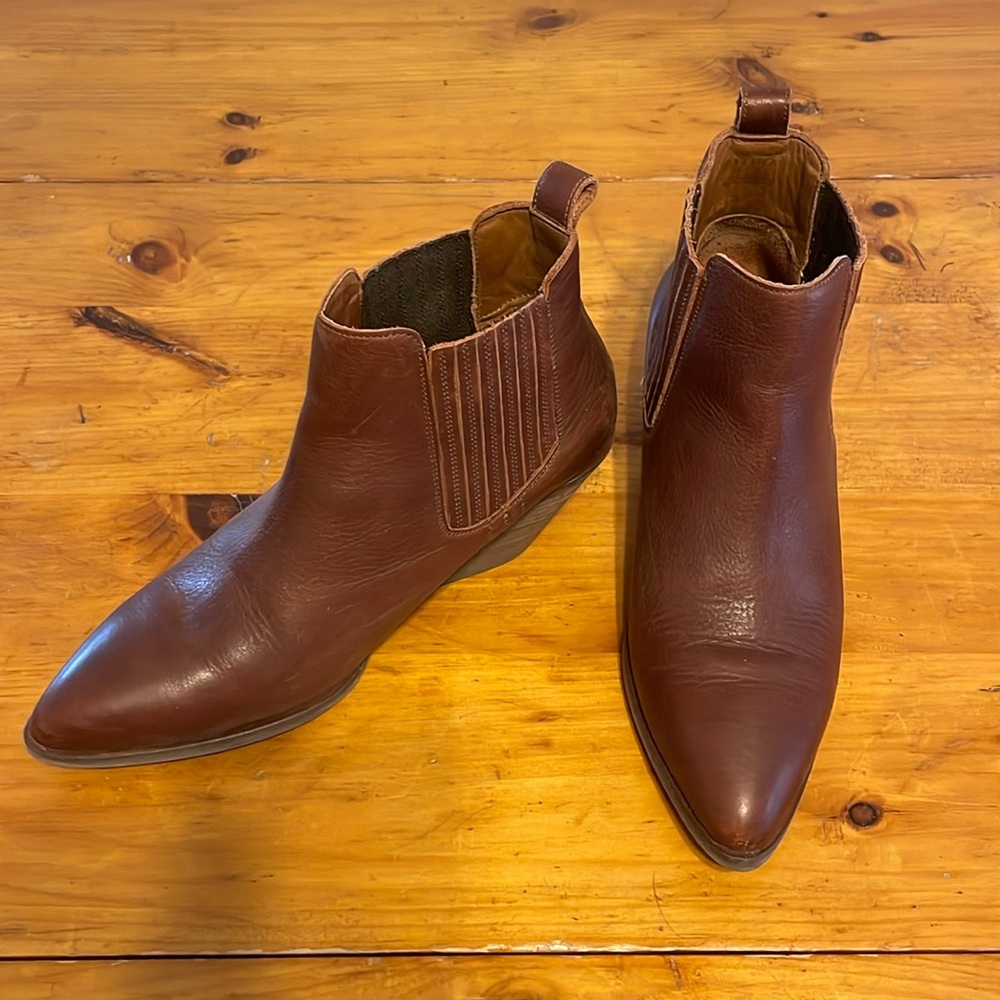 Patina (leather) Heeled Booties